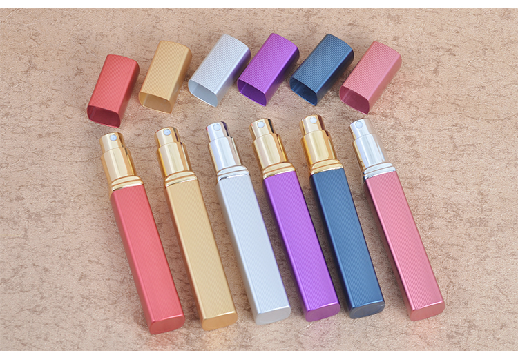 12ml aluminum perfume bottle with mini atomizer spray bottles portable parfum container