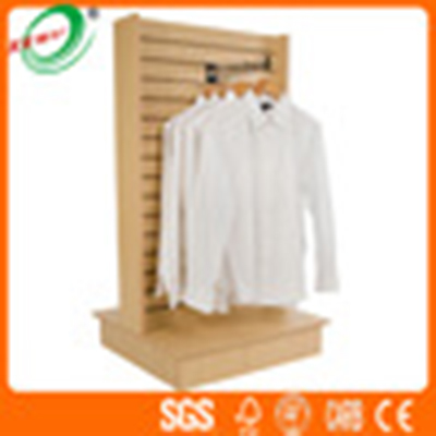 Wood Grain Slatwall Display Rack