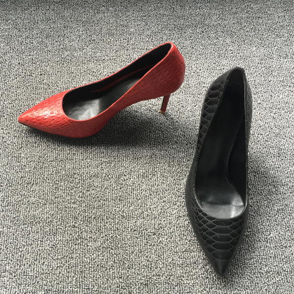 2017 leather women shoe office pumps women pumps fashion high heel shoes