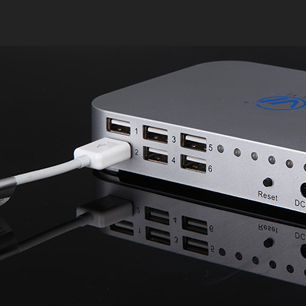 Shenzhen manufacturer retail 6 ports security antitheft alarm display device for laptop