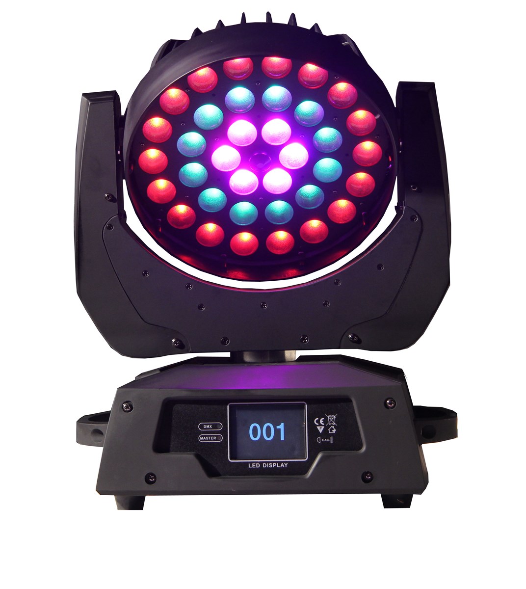 LED wash moving head light with zoom function