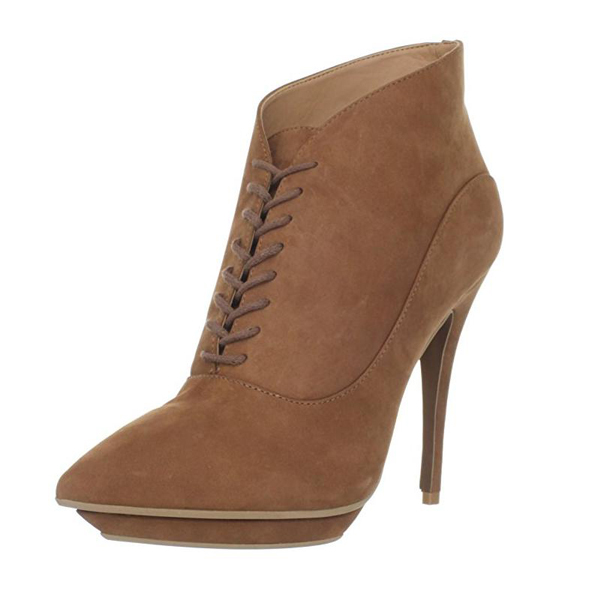 PARRCEN High Heel Shoes Suede Womens Lace Up Boot BD062 PARRCEN High Heel Shoes Suede Womens Lace Up Boot BD062