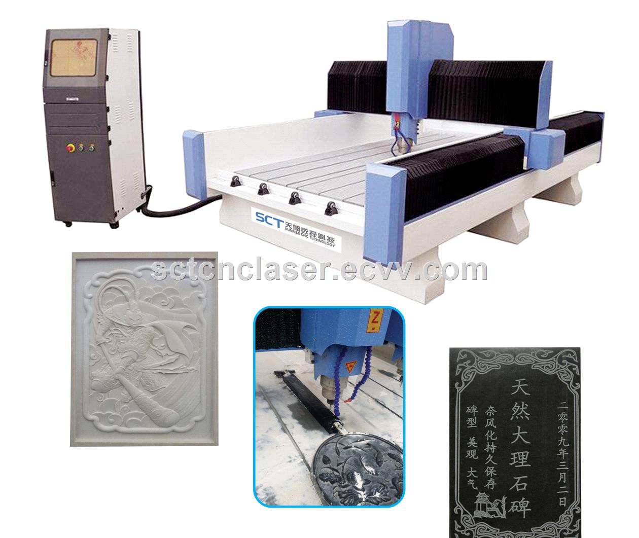 SCTS9015 3D Relif On Marble and Granite Heavyduty Stone CNC Router
