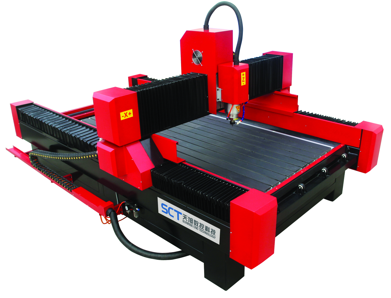 Heavy-Duty Frame Stone Carving Machines/Granite Engraving CNC Router with 5.5kw Spindle