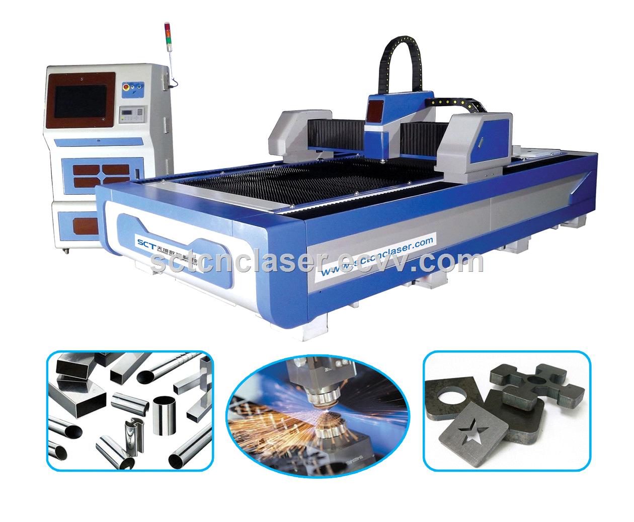 High Speed Metal Plates Kitchen Manufacturing SCT Fiber Laser Cutting Machine F3015