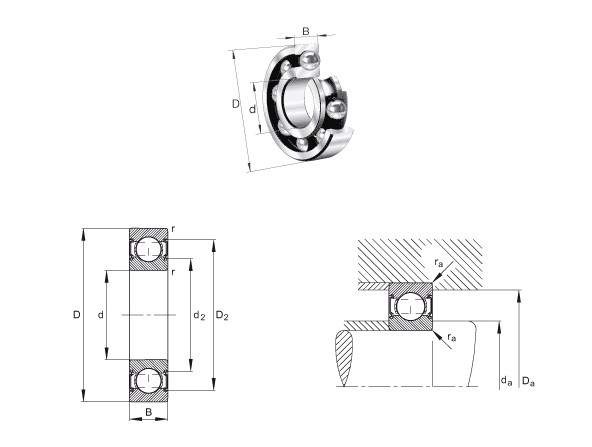 high precision deep groove ball bearing 6232 6232zz 62322rs