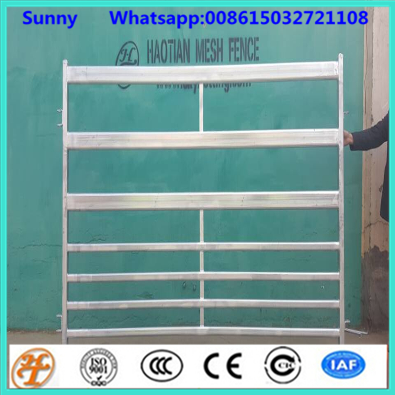18x21m round pipe livestock panel goat sheep yards panels china