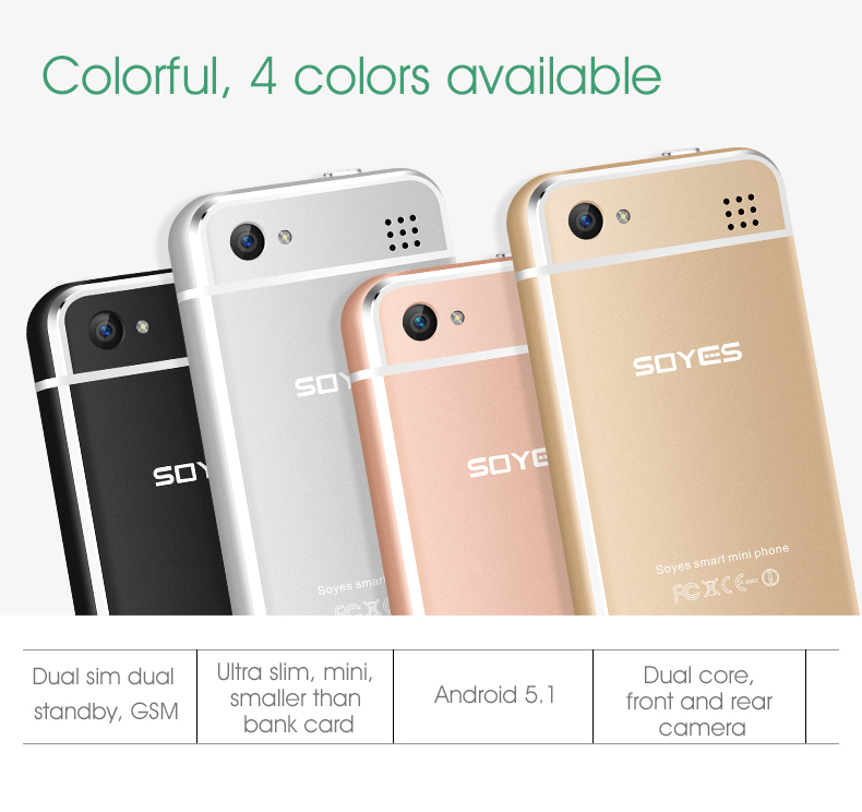 SOYES Smart Mini Phone 6S with Dual SIM SOYES Smart Mini Phone 6S with Dual SIM