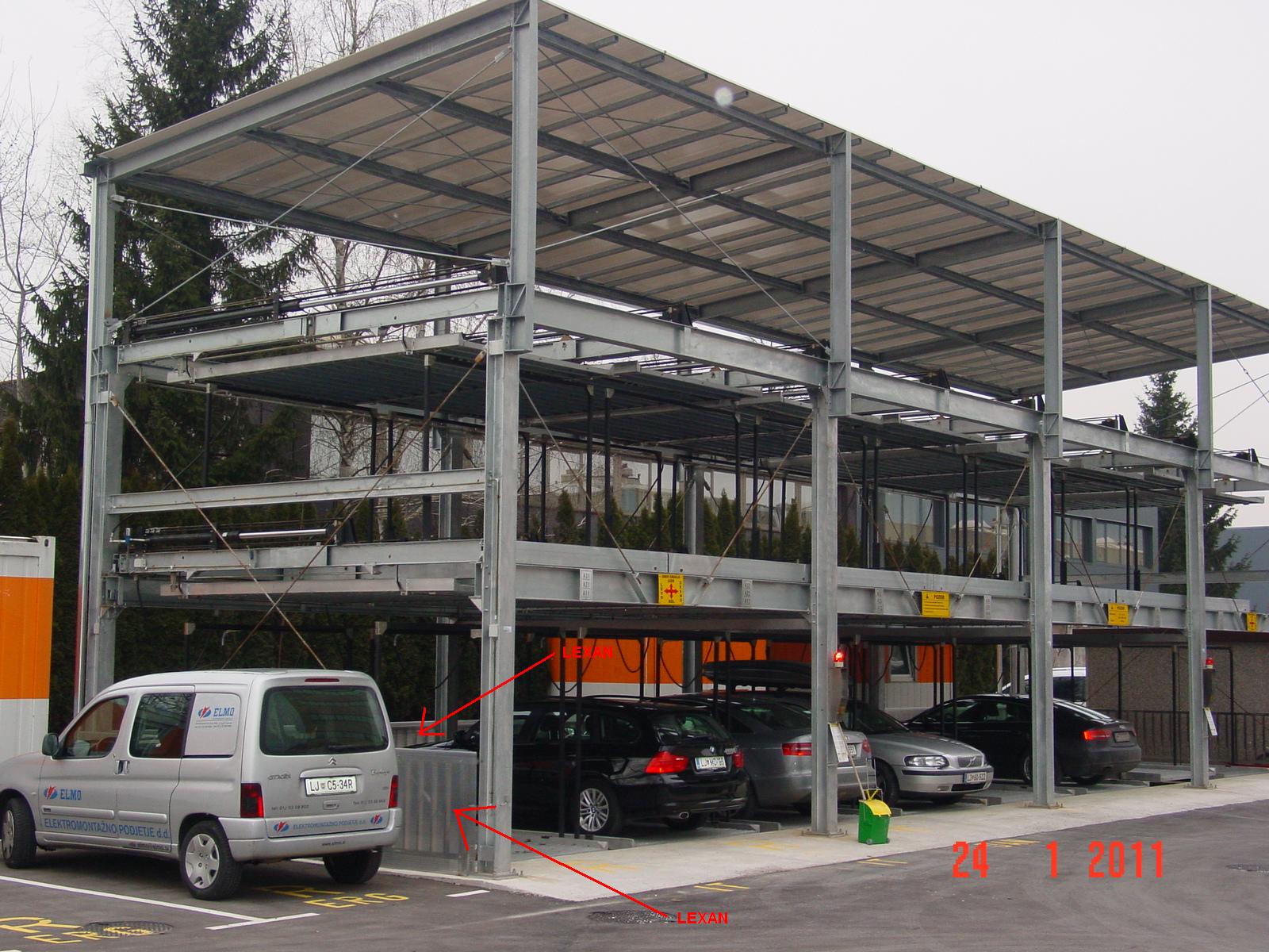 Hydraulic Puzzle Parking System 3 levels