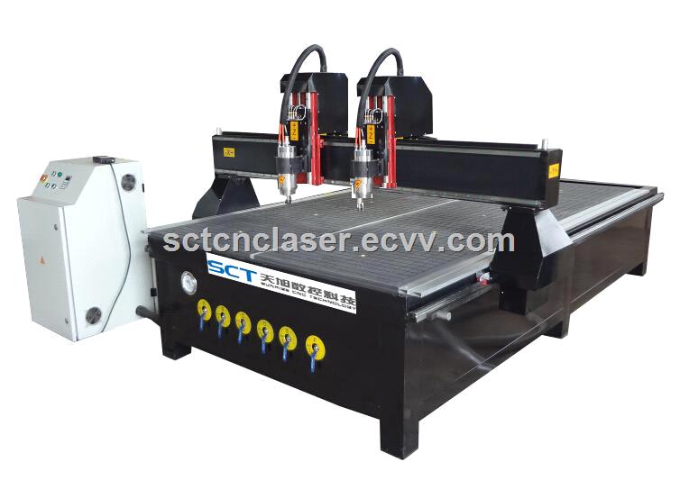 SCTD1325 1325 double head woodworking CNC router