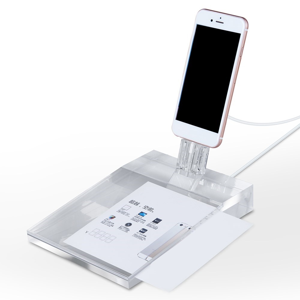 appropriative mobile clear acrylic display stand for iphone retail store support exhibition