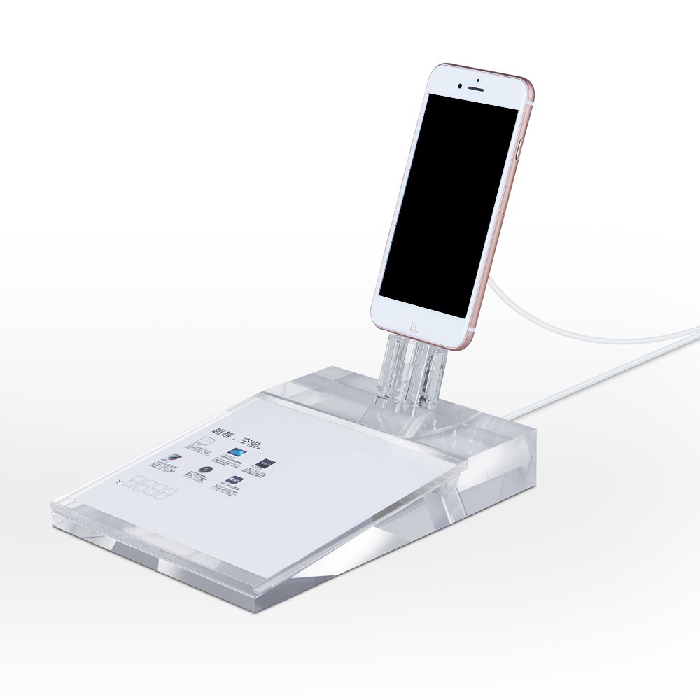 appropriative mobile clear acrylic display stand for iphone retail store support exhibition