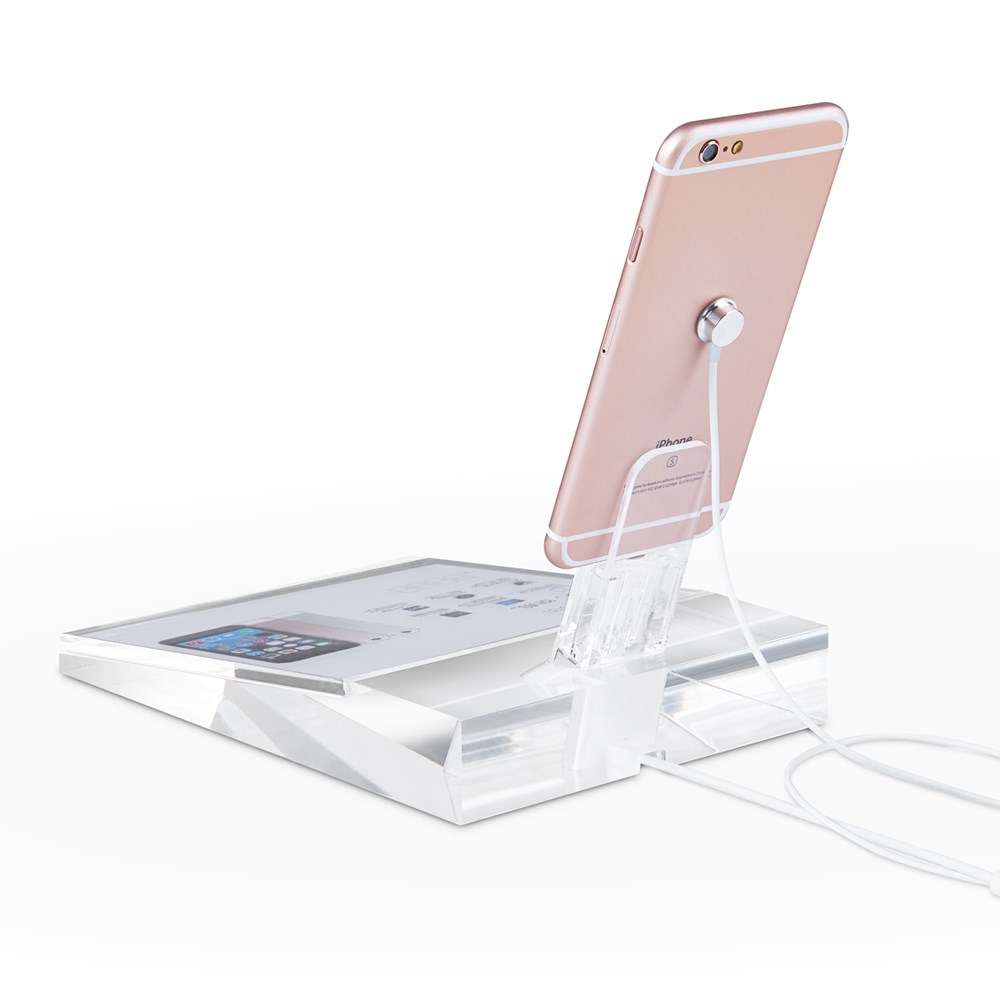 appropriative mobile clear acrylic display stand for iphone retail store support exhibition