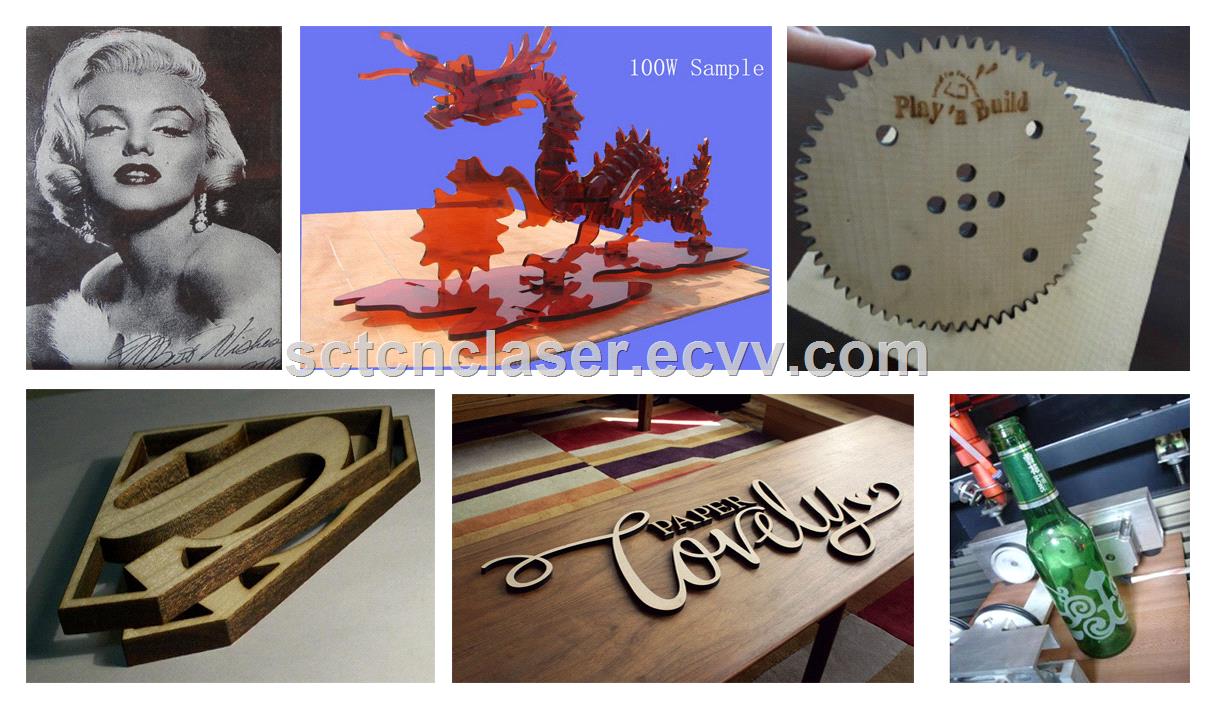 SCTC1325 Big area wood acrylic 150w laser cutting machine