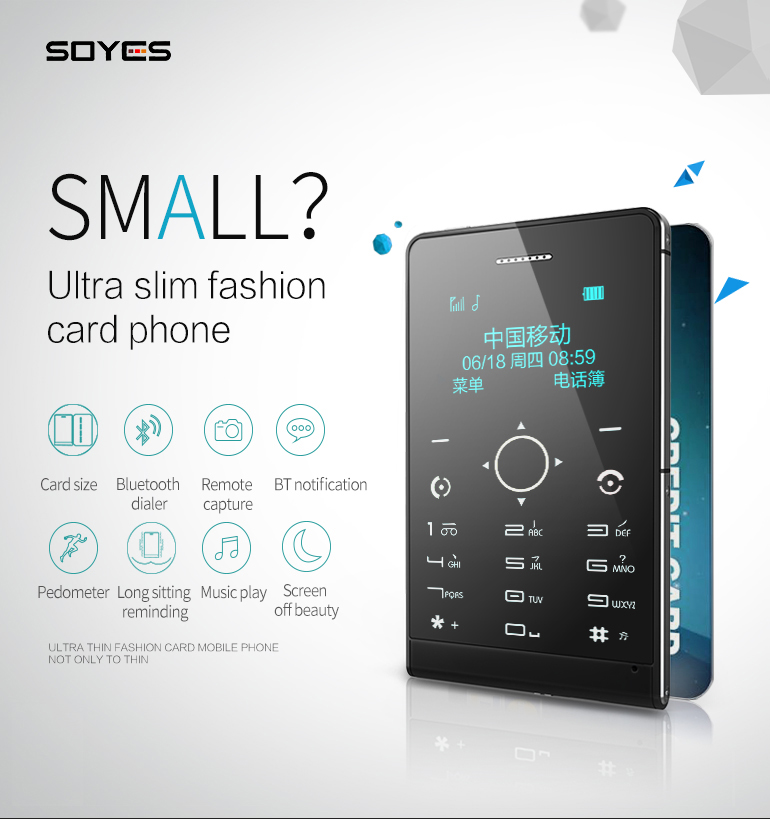 SOYES Card Phone H2 with 8G Memory