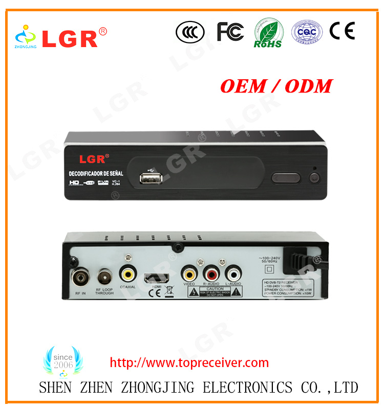 Full HD 1080P DVBT2MPEG4 DVBT2 Set Top Box