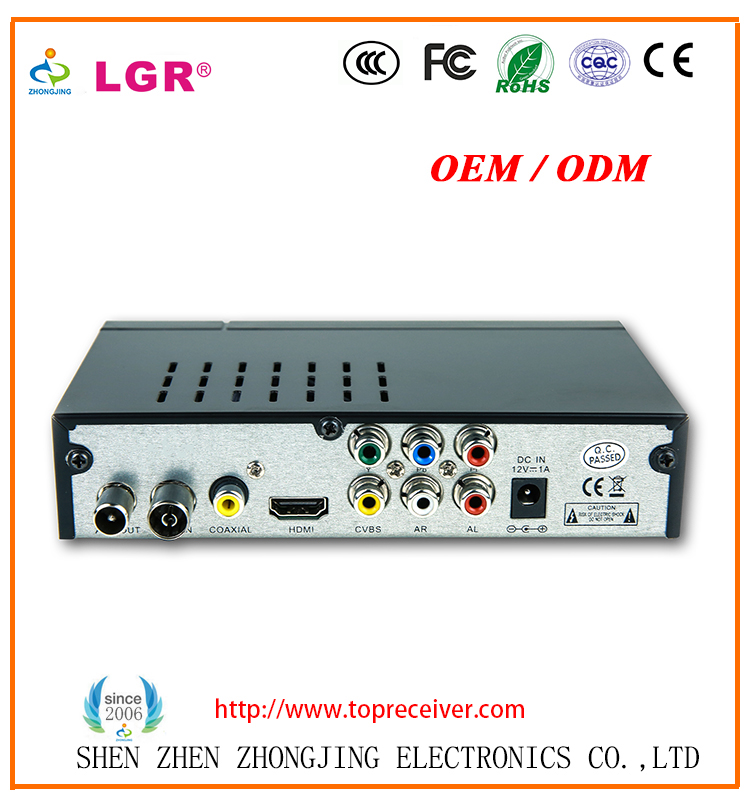 Digital HD DVBT2MPEG4 DVBT2 Set Top Box