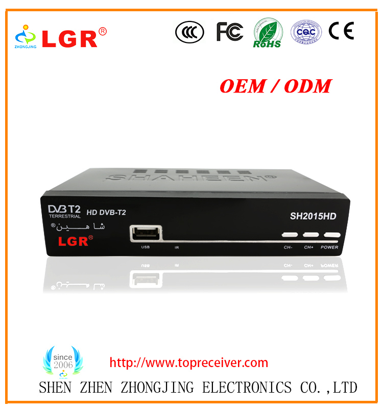Full HD 1080P DVBT2MPEG4 DVBT2 Set Top Box