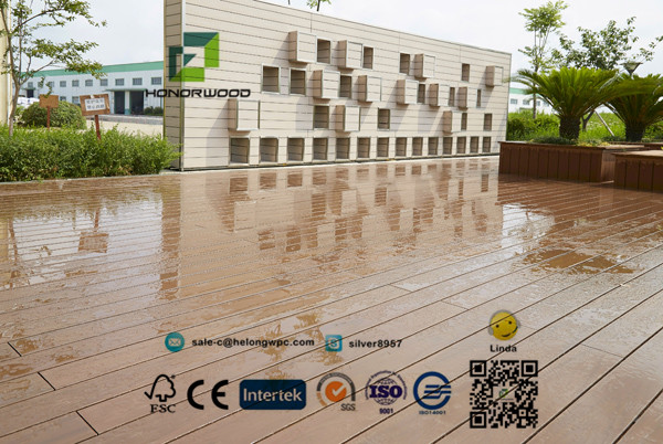 Honorwood coextrusion wpc hollow decking board