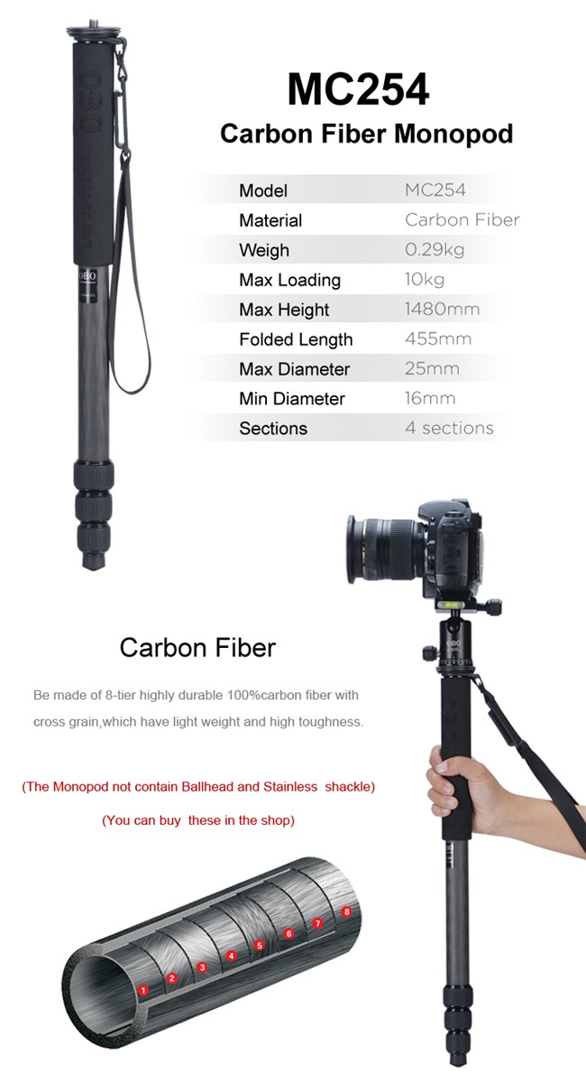 Hot sale fashion professional monopod MC284