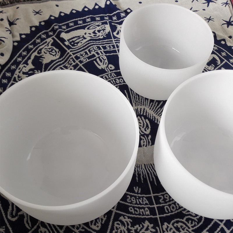 Crystal singing bowls