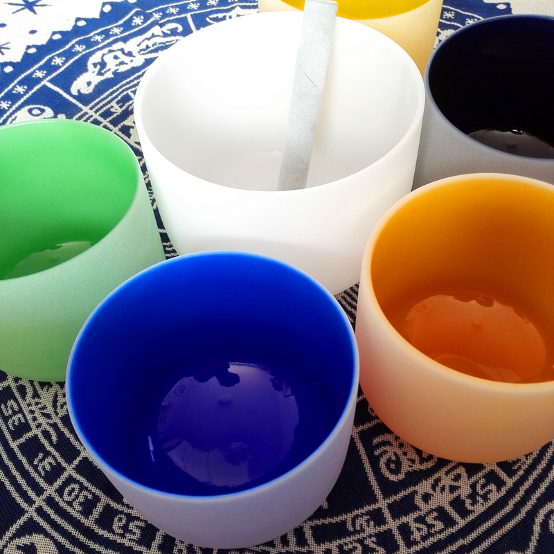 Crystal singing bowls