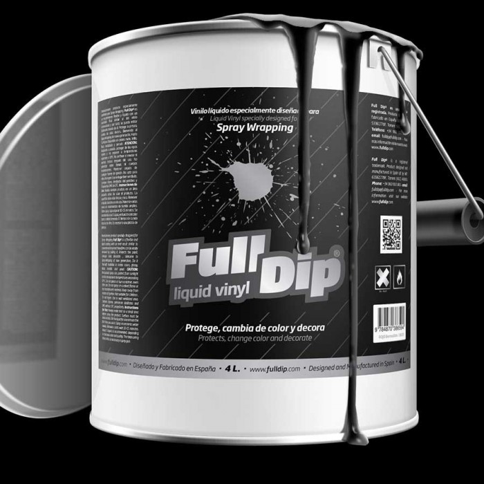 Fulldip 4L chrome peelable rubber coating paint