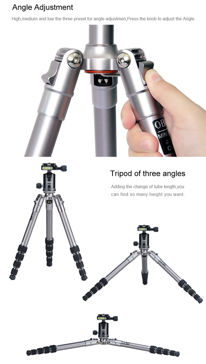 Light weight flexibe carbon fiber dightl camera mini tripod