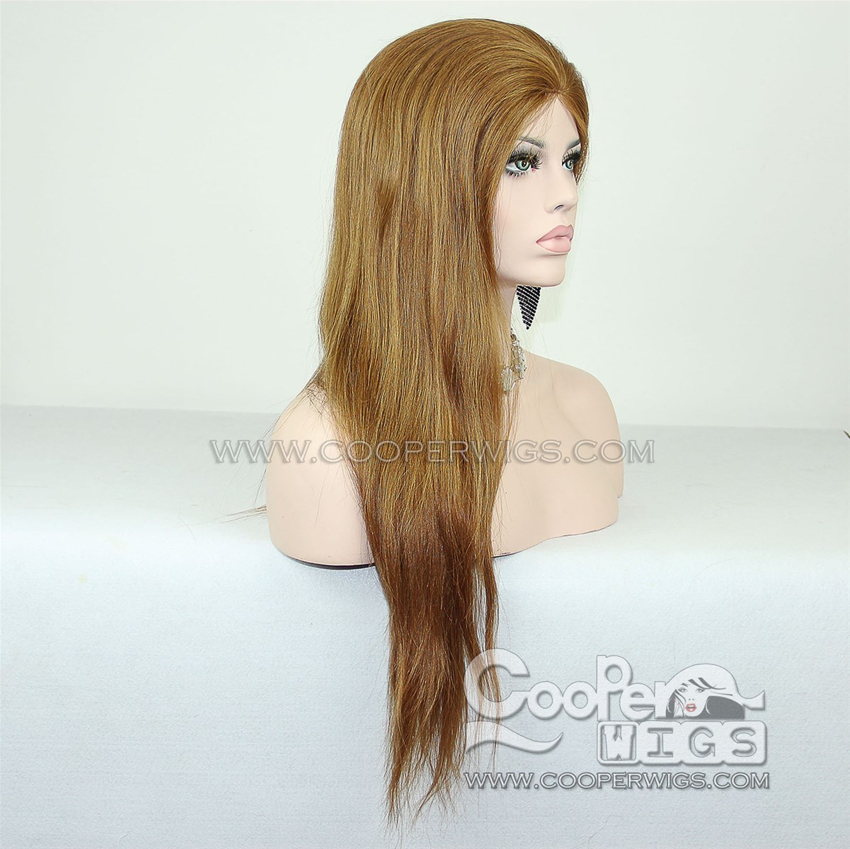 Cooper Wigs Full Lace Human Hair Straight Swiss Lace Wigs 130 Density European Virgin Hair