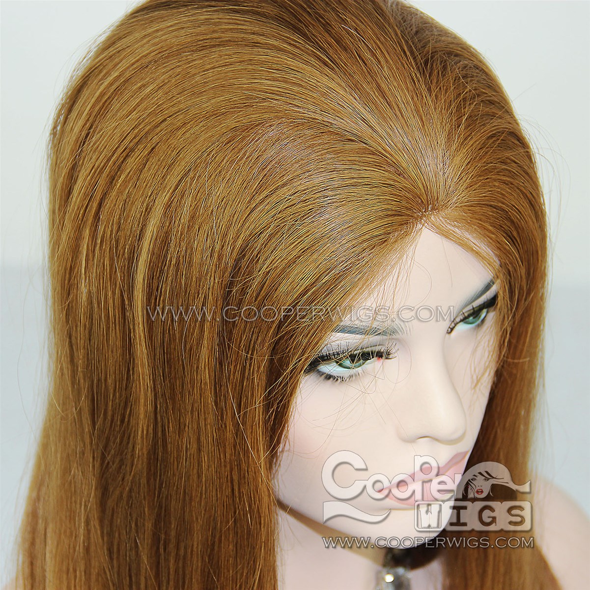 Cooper Wigs Full Lace Human Hair Straight Swiss Lace Wigs 130 Density European Virgin Hair