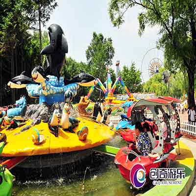 2017 new design hot sale spin rides Fight Shark Island