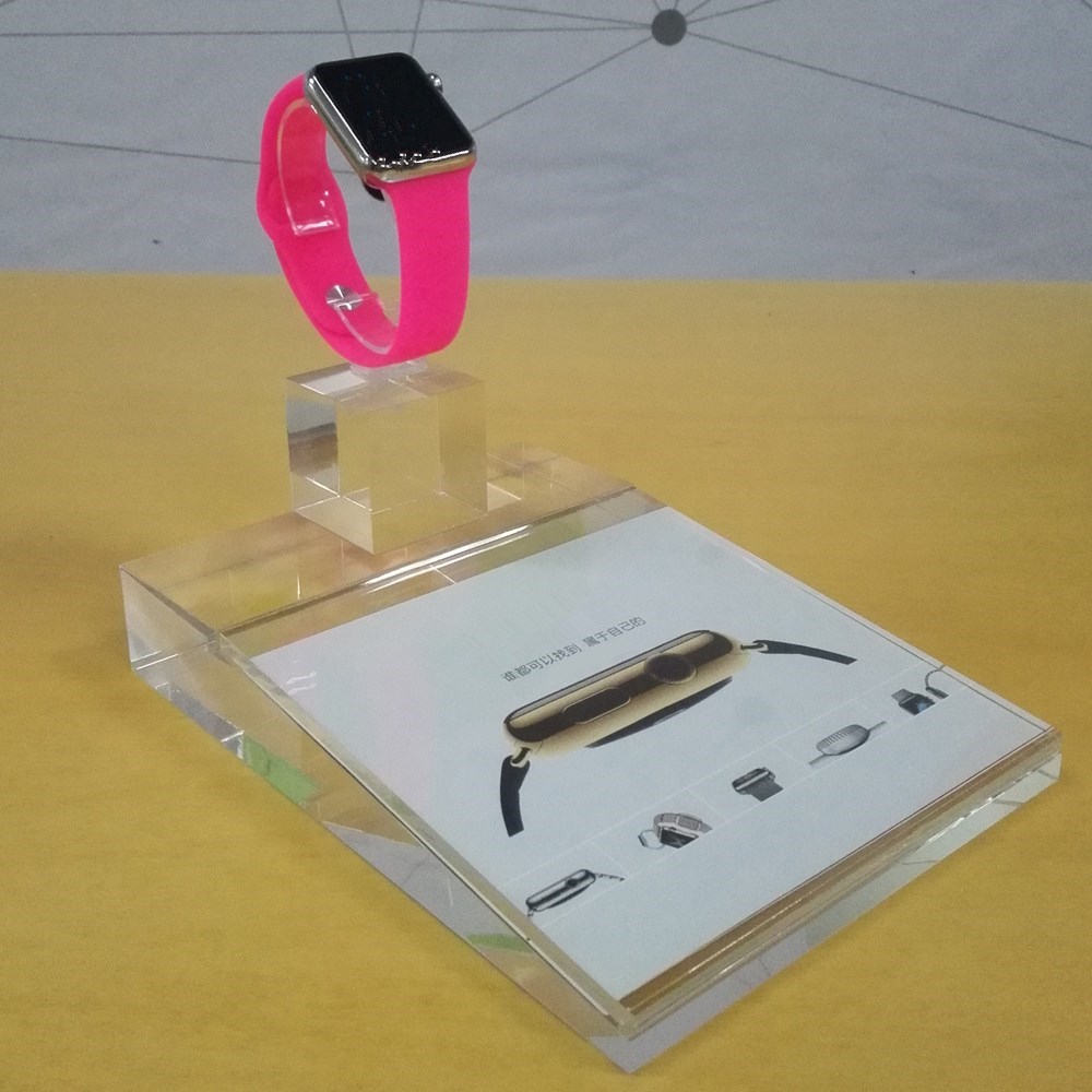 2016 Popular Single Acrylic C Shape Watch Holder Display Stand