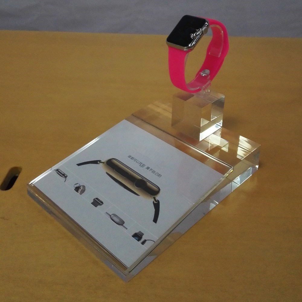 2016 Popular Single Acrylic C Shape Watch Holder Display Stand
