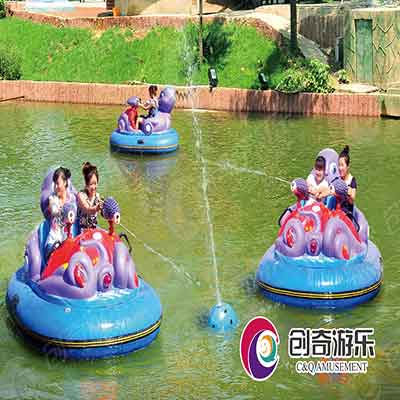 2017 new design bumper boat hot sale Octopus splash battle boat