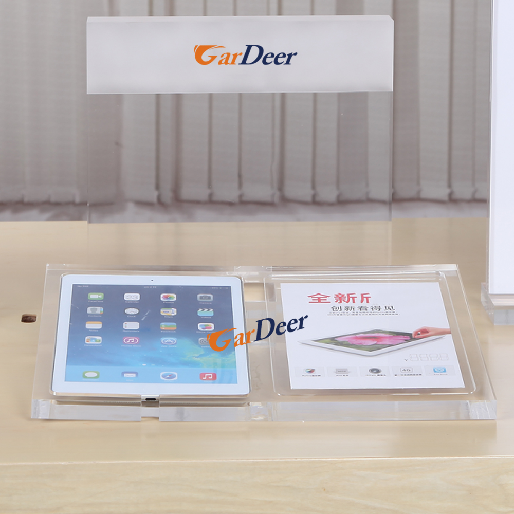 Factory price specialized combined luxurious acrylic air2 display holder for ipad experience