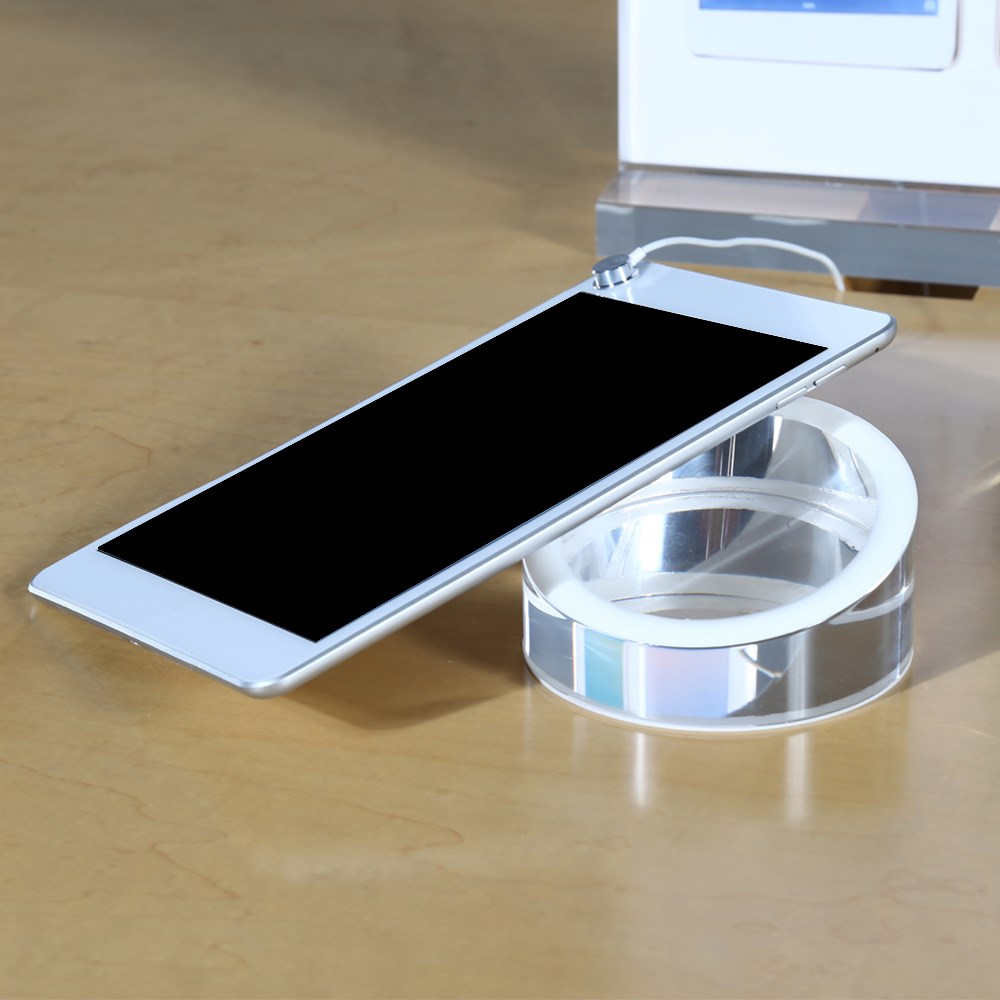 Shenzhen KOU retail good quality acrylic solid rounded stand for ipad air display