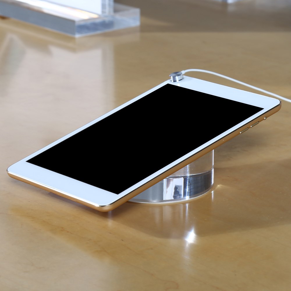 Shenzhen KOU retail good quality acrylic solid rounded stand for ipad air display