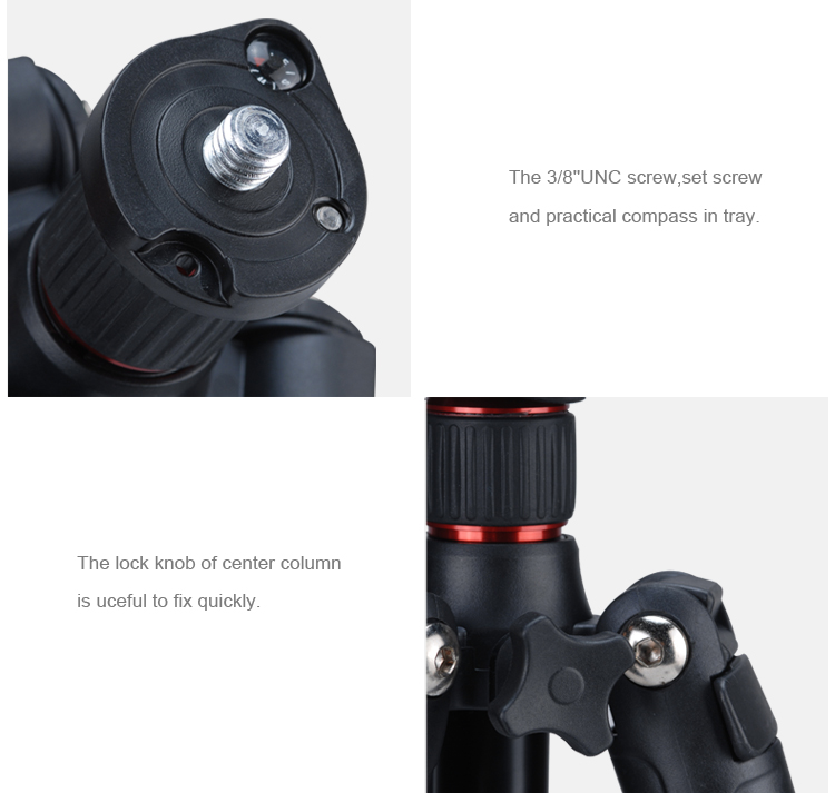 OBO big sale aluminum professinal camera tripod for canon camera