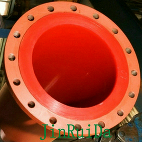 Wear Resistant Polyurethane Lined Steel Pipeline Fitting