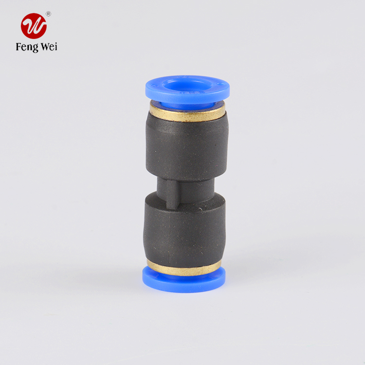 Push in Union Straight Plastic Pneumatic Fittingpneumatic tube fittings