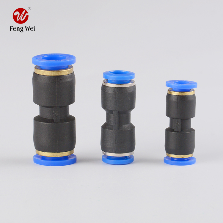 Push In Union Straight Plastic Pneumatic Fittingpneumatic tube fittings