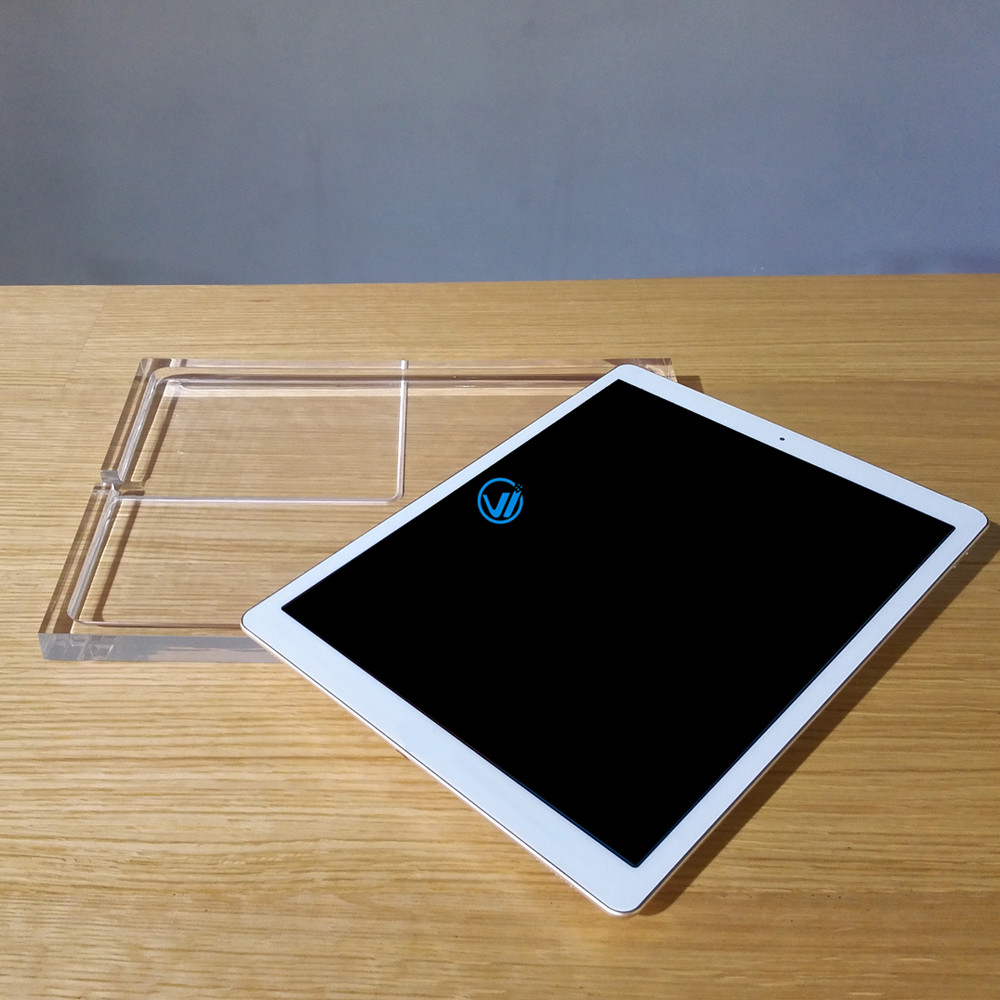 new design Hot selling clear acrylic display stand for ipad pro 129