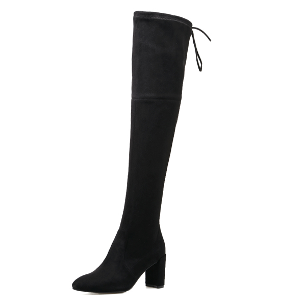 2017 New womens black long boots BD101