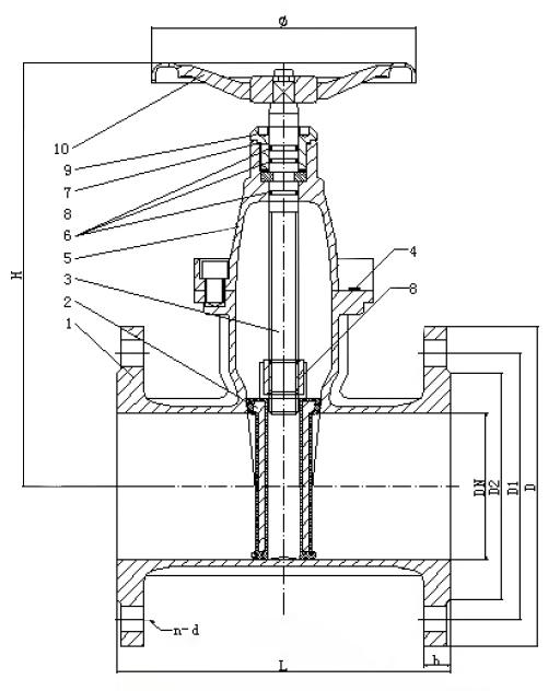 F4 NonRising Stem Resilient Seatd Gate Valve