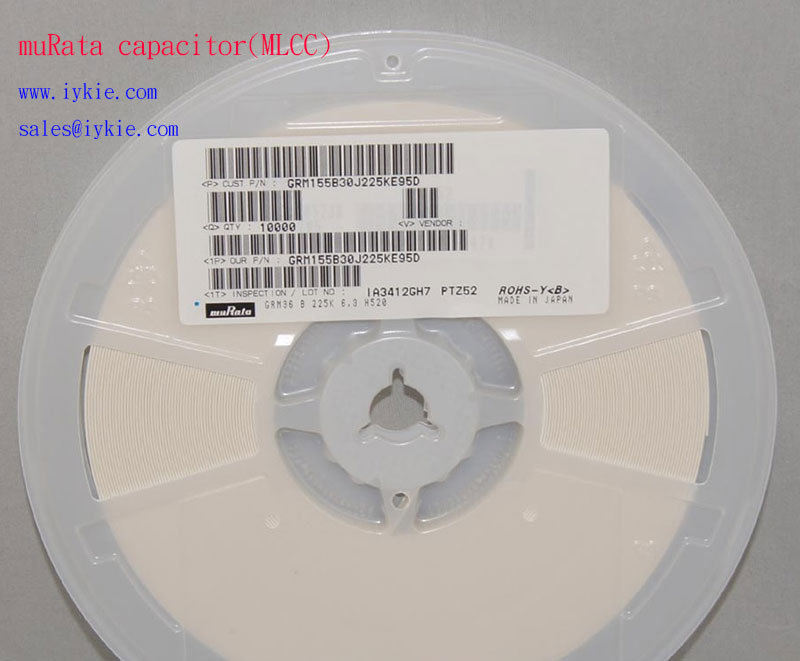 MuRata 22uF Multilayer Ceramic Capacitor MLCC 63Vdc 10 B Dielectric 0402inch SMD MuRata 22uF Multilayer Ceramic Capacitor MLCC 63Vdc 10 B Dielectric 0402inch SMD