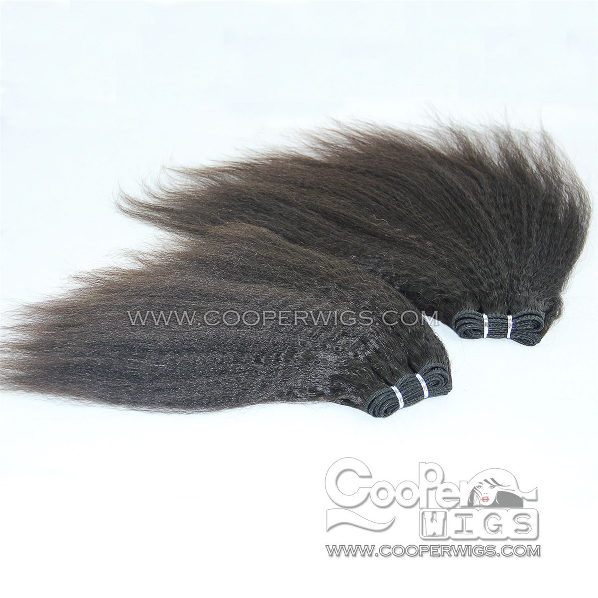 Cooper Wigs Highlight Color Chinese Hair Weave Kinky Striaght Bundles Straight Black Brown Blonde Human Hair