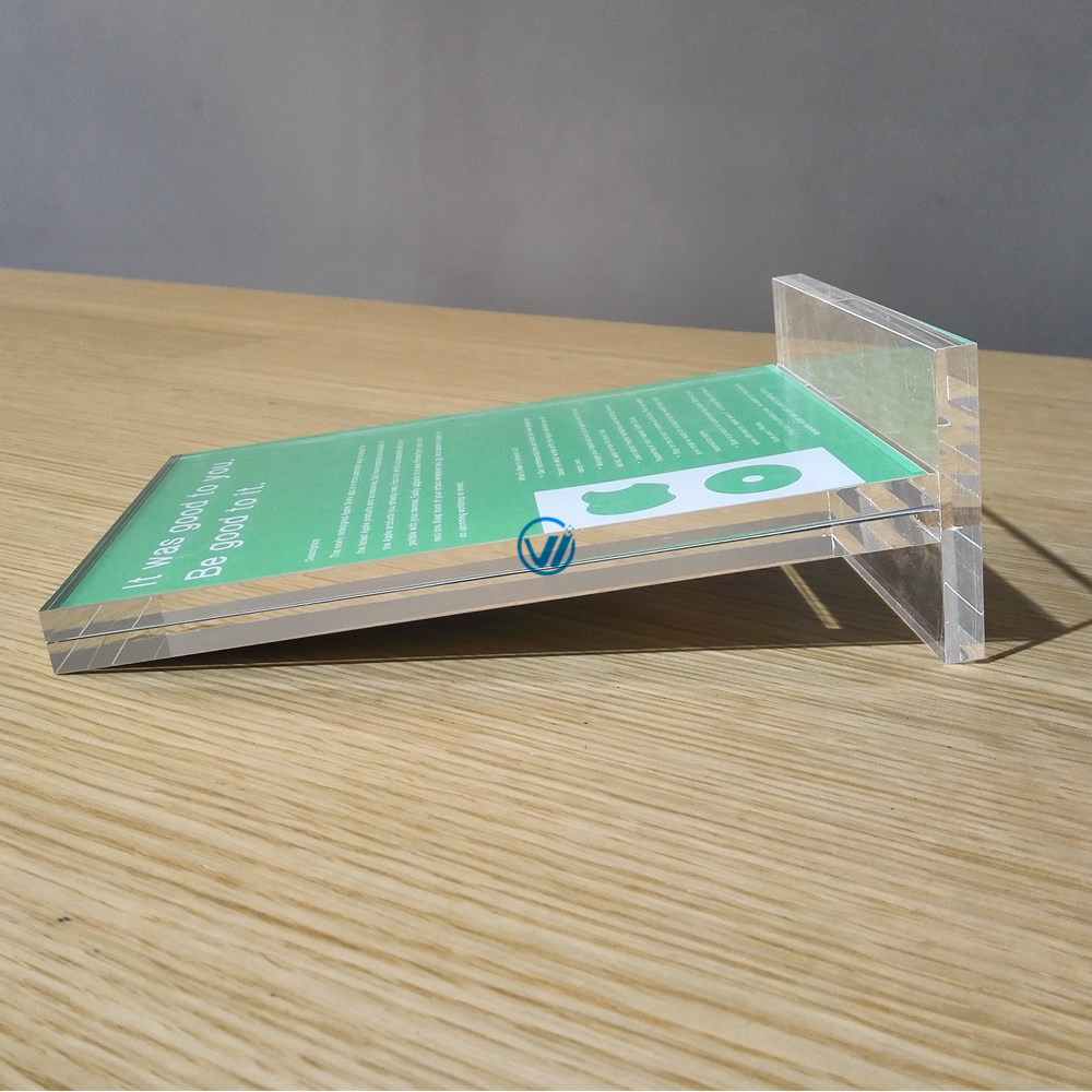 manufacturer wholesale A5 acrylic paper holder sign holder brochure holder for mobile phone store