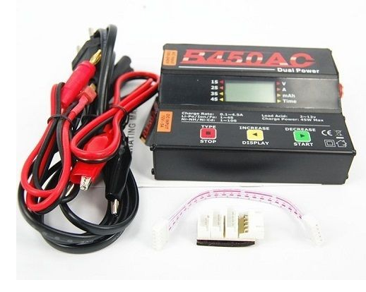 B450AC DIGITALE BILACIATORE CON SCHERMO LCD 45W battery Charger