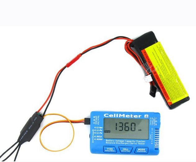 Cellmeter 8 battery voltage capacity checkerbattery dischargerservo tester