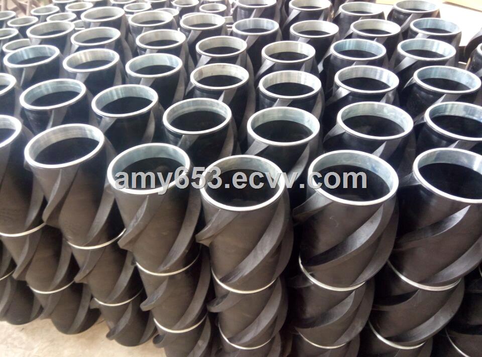 Plastic pvc spiral blade composite centralizer price low friction